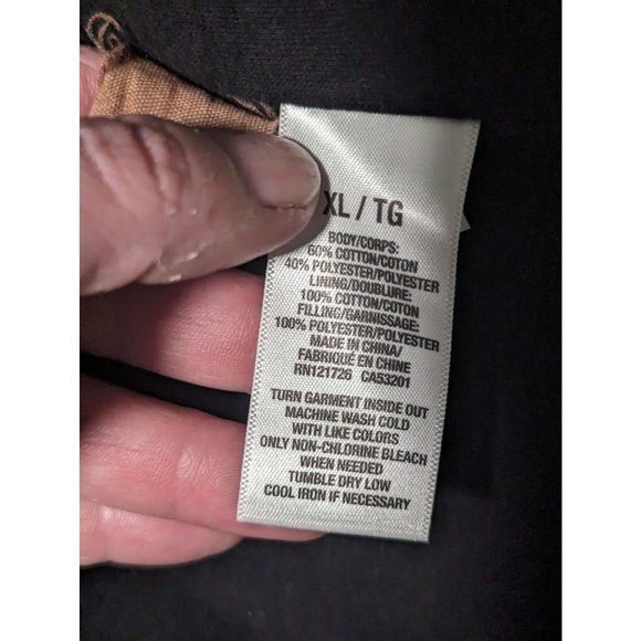 Aeropostale Black Qulted Cotton Blenad Vest Full zipper snaps Men's sz XL - Picture 9 of 10